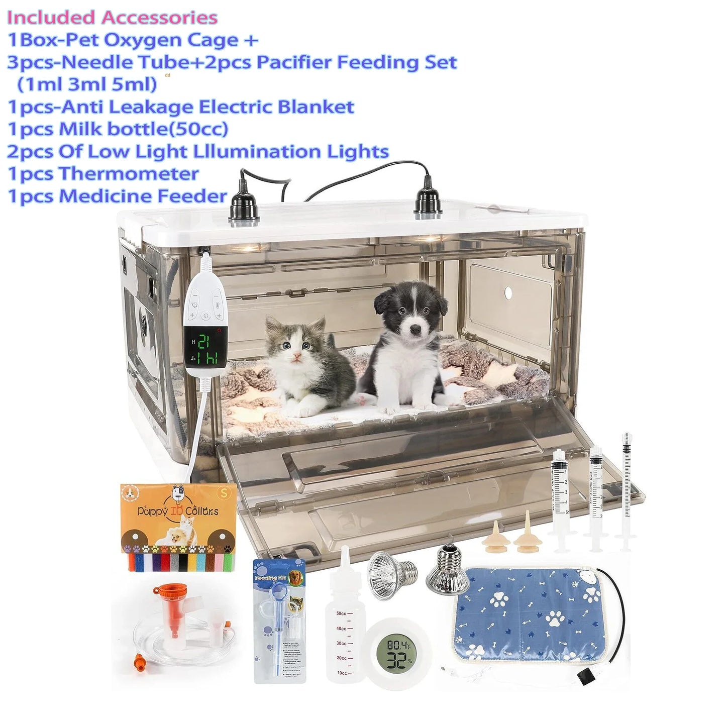 Puppy Incubator Incubator heating for Newborn Puppies and Kittens