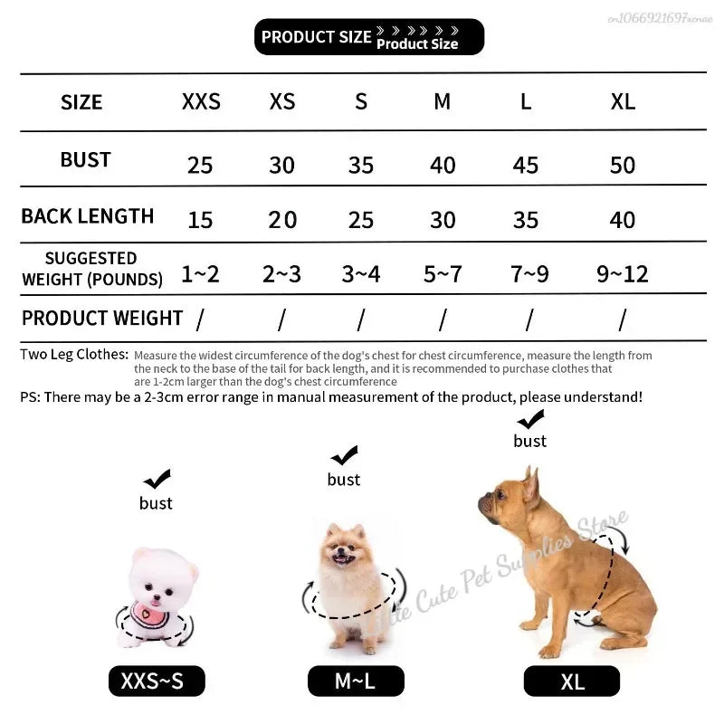 Warm Flannel Dog Vest Winter Jacket for Small Dogs And Cats Puppy Puffer Sweater Soft Pet Clothing X-Small Dog Accessories Supplies