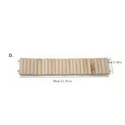 Hamster Habitat Climbing Wooden Bridge Cage Fence for Small Animals