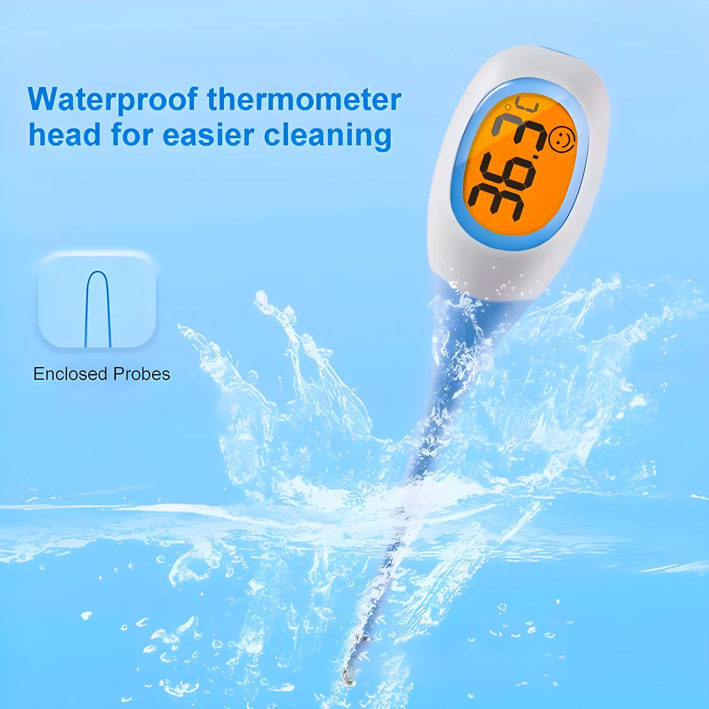 Professional LED Electronic Safe Wet Dry  Veterinary Thermometer