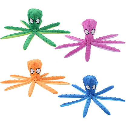 Indestructible Bite and squeaky Octopus toy for Dogs