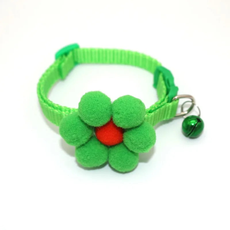 1PC Cute Cat Collar Small Puppy Collars Bow Kitten Cat Collar Bowknot Necklace with Bell for Dogs Chihuahua Pet Supplies