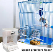 Automatic Birdcage Food Dispenser for Parrots and Small Birds