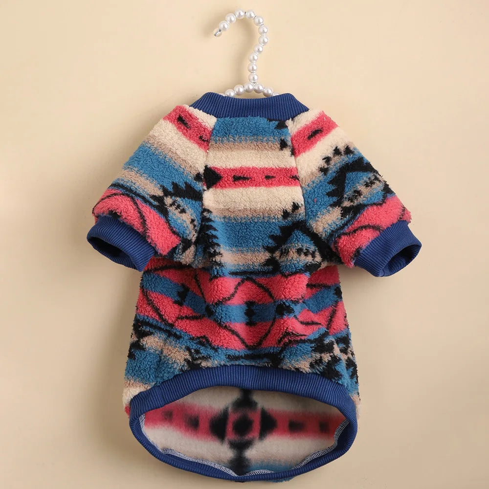 Plush Cat Dog Hoodies Thicken Pet Sweaters for Small Dogs Cats Kitten Pullovers Autumn Winter Sphynx Fashion Pet Clothing