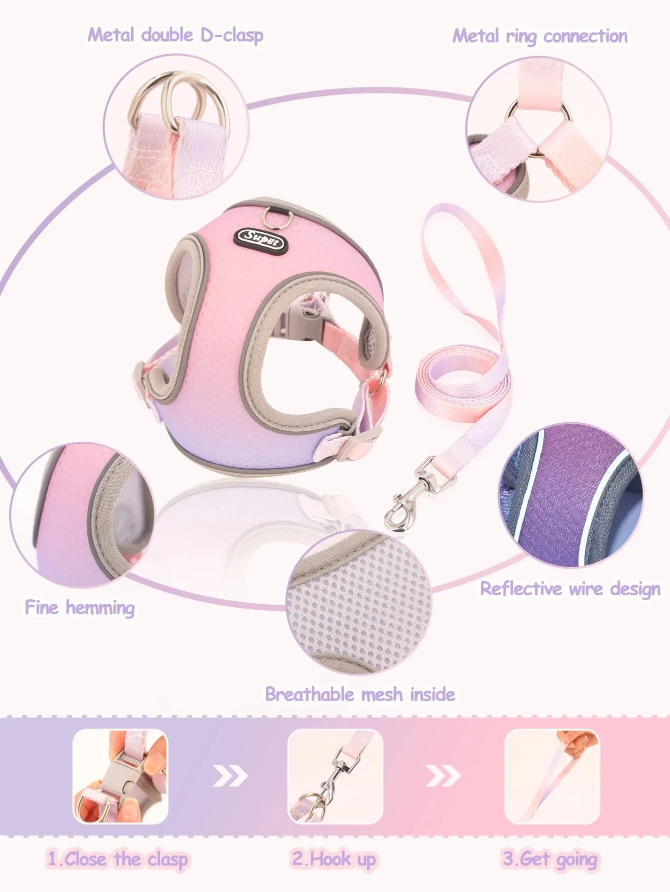 Supet Pet Step-in Dog Harness
