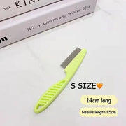Pet Hair Shedding Stainless Steel Flea Comb