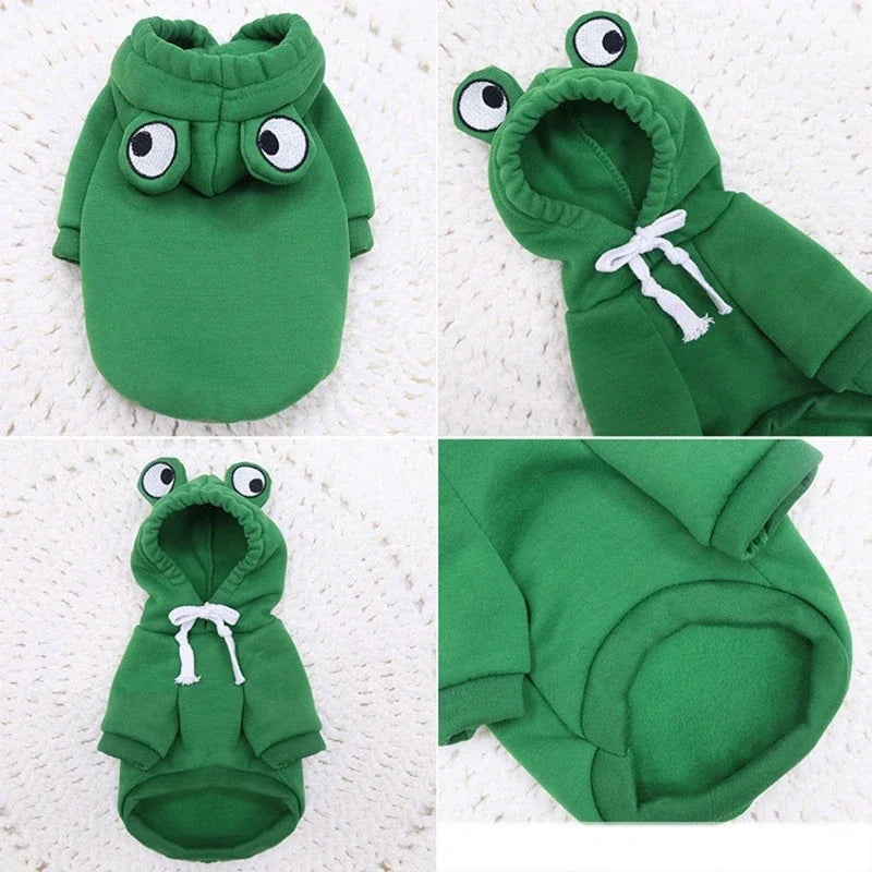 Cute Fruit Dog Hoodie Warm Fleece Pet Clothing for Small Dogs Puppy Cat French Chihuahua Jacket Coat Autumn/Winter Pet Clothes