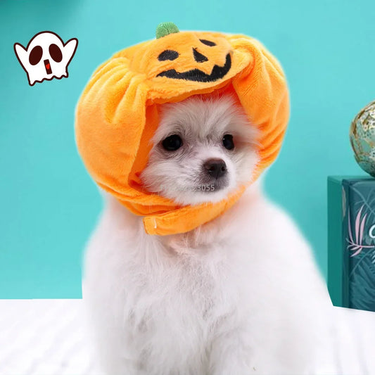 Cute Pet Pumpkin Hat Halloween Pet Dog Cat Hat