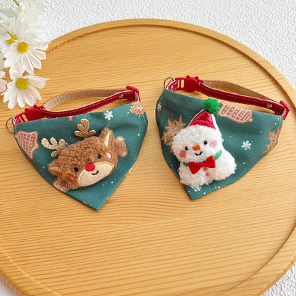 Matching Christmas Dog Scarf & Tree Skirt Set -