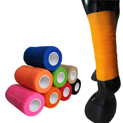 Woven Elastic Breathable Self Adherent vet use wrap
