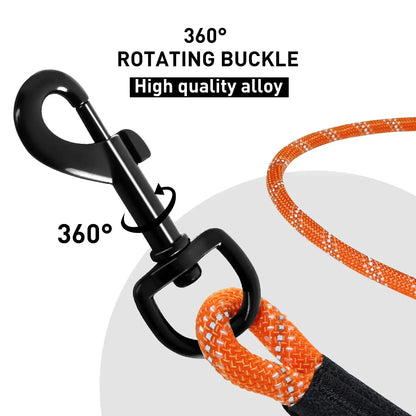 Leash with Soft Padded Handle Suitable for Small to Large Dogs,