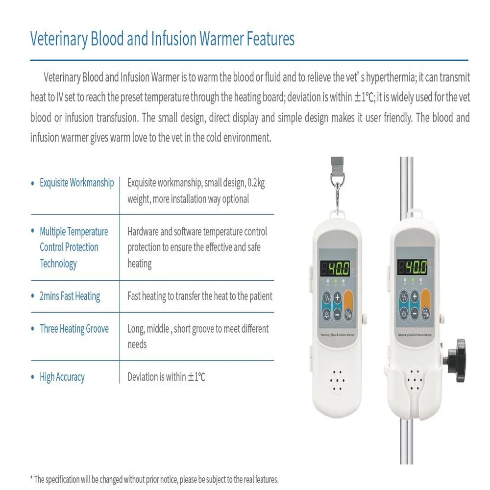 blood transfusion and infusion heateramd pet thermostat for veterinary use
