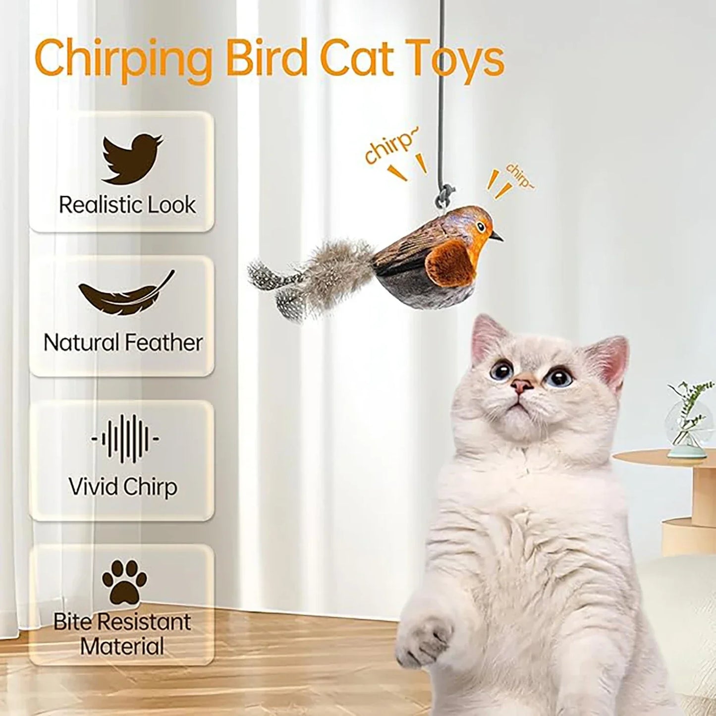 Indoor Interactive Birds Toy for Cat