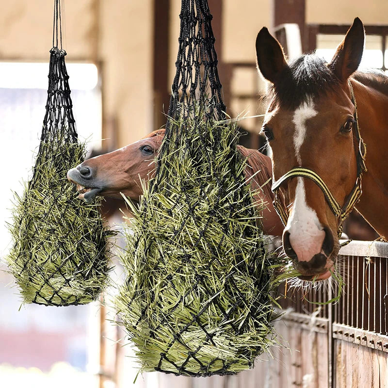 Slow-Feed Hay Net Bag for Horses