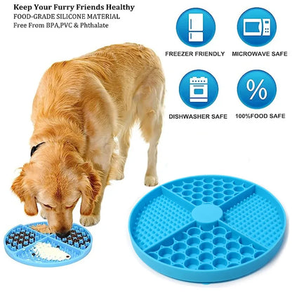 Pet Supplies Silicone Licking Mat Cat Slow Feeder With Suction Cup