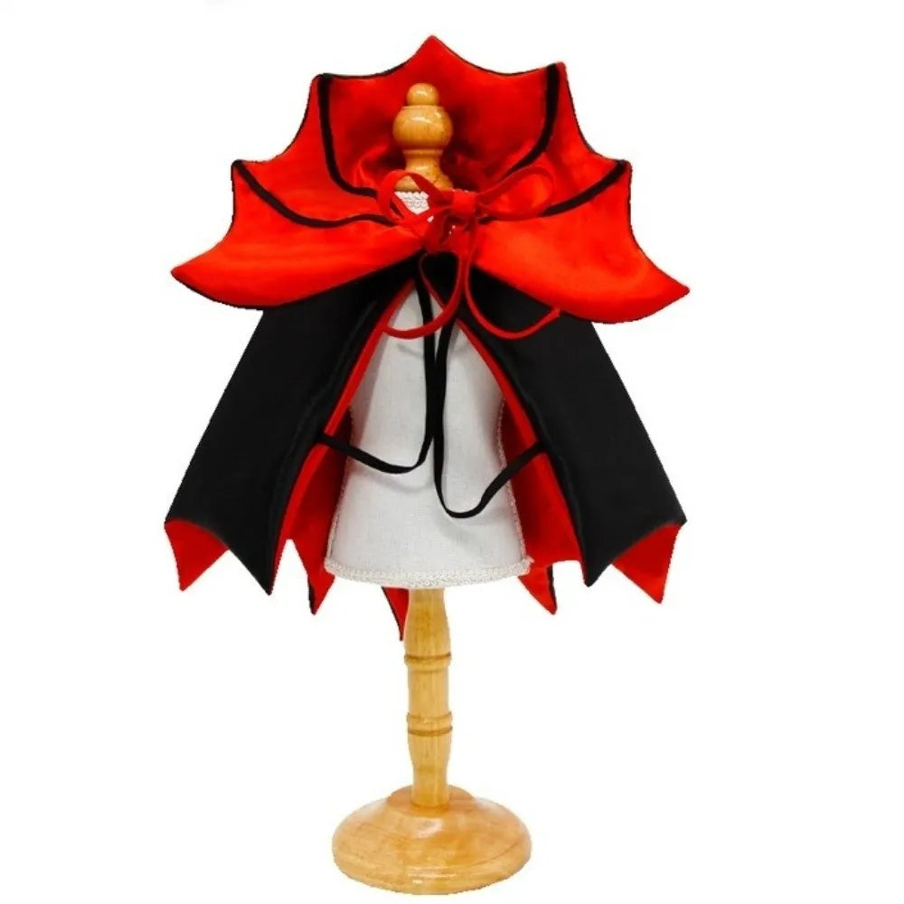 Halloween Bat Transformation Pet Costume Cat Cosplay Cloak Bow Stand-collar Comfortable Kitten Dress Easy to Wear for Party