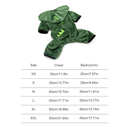 Halloween Dinosaur Cosplay Costume for Small Dogs & Cats