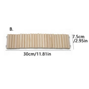Hamster Habitat Climbing Wooden Bridge Cage Fence for Small Animals