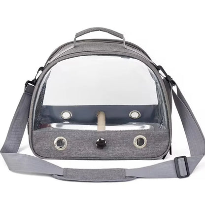 Multi-functional Portable Transport Bird Cage With Stainless Steel Tray for Small Pet