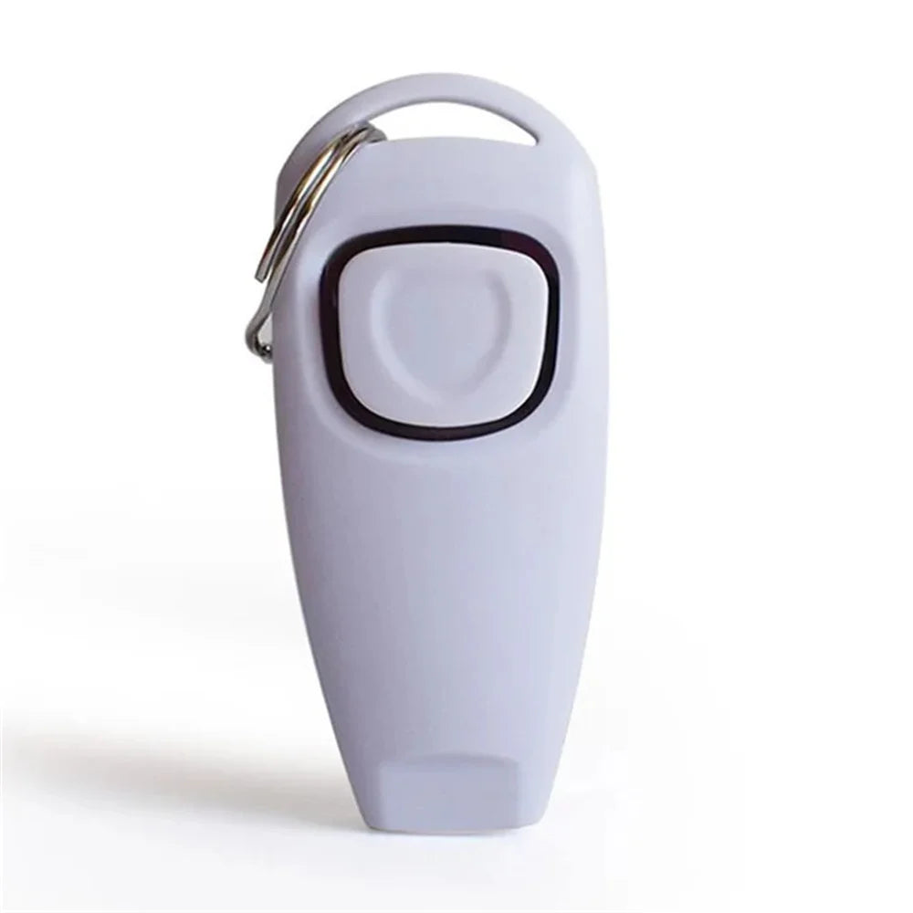 Dog Training Clicker with Whistle Key Ring And Wrist Strap Pet Supplies for Obedience Commands Short And Eye-catching
