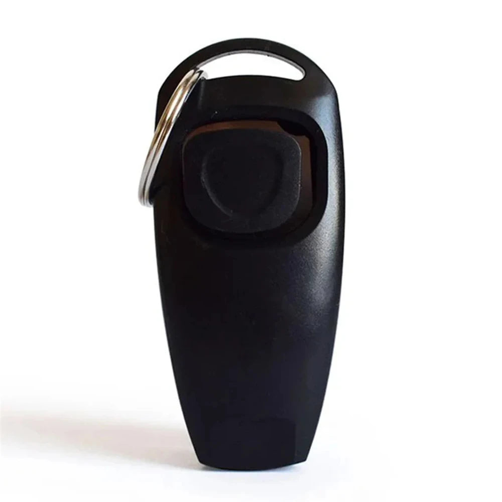 Dog Training Clicker with Whistle Key Ring And Wrist Strap Pet Supplies for Obedience Commands Short And Eye-catching