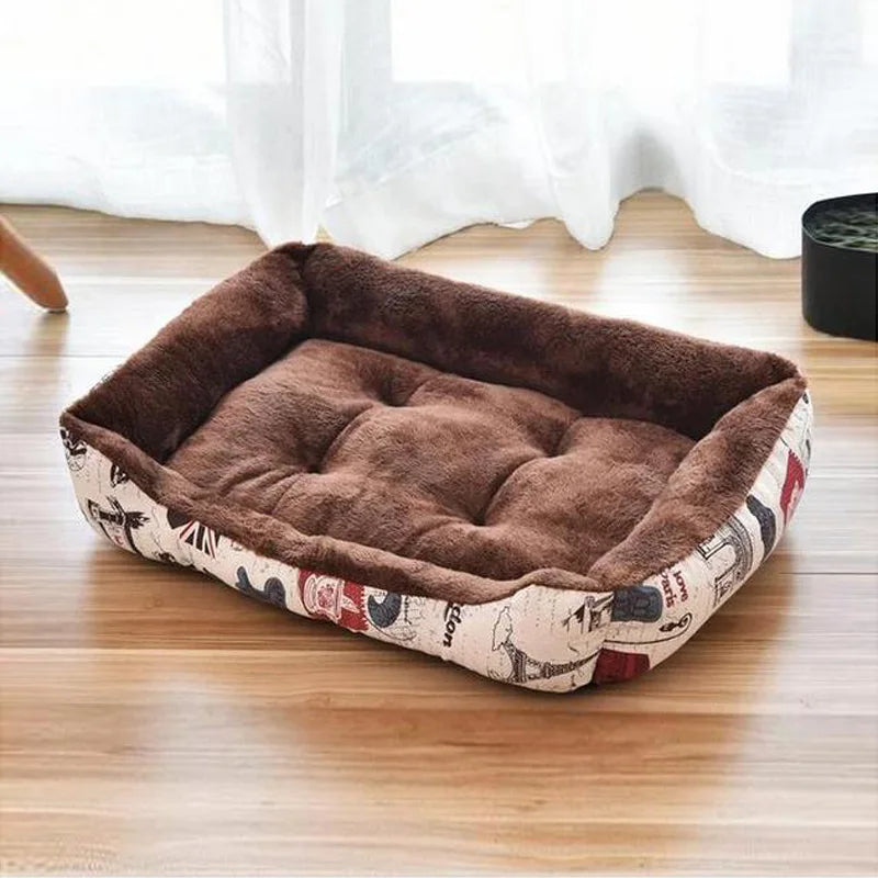 Winter Warm Pet's Kennels Washable Dog Net Bed House Four Seasons Medium Small Dog Sofa Bed Cushion Pet Supplies