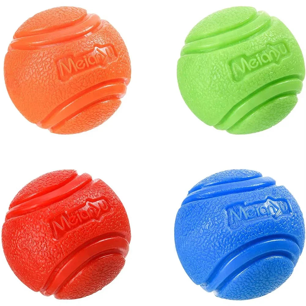 Bouncy Rubber Solid Ball Dog Toy for Small Medium Large Dogs Puppy - Outdoor Throwing Training Chew Toy
