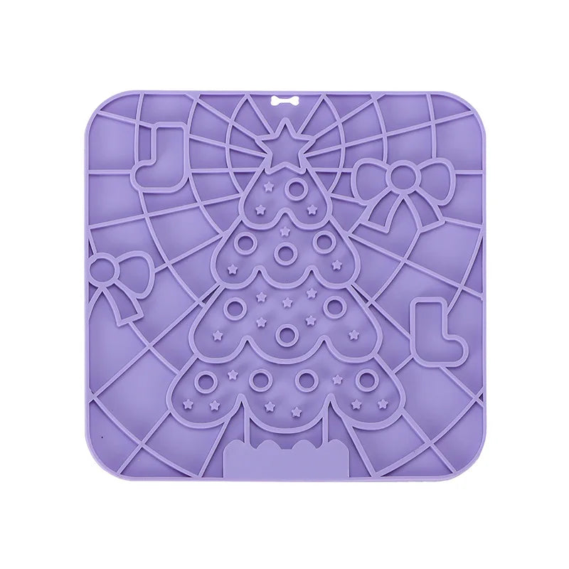 Pet Lick Silicone Mat Slow Food Plate for Dogs Bathing Distraction Dog Sucker Feeder Supplies Training Bowl Universal Plastic