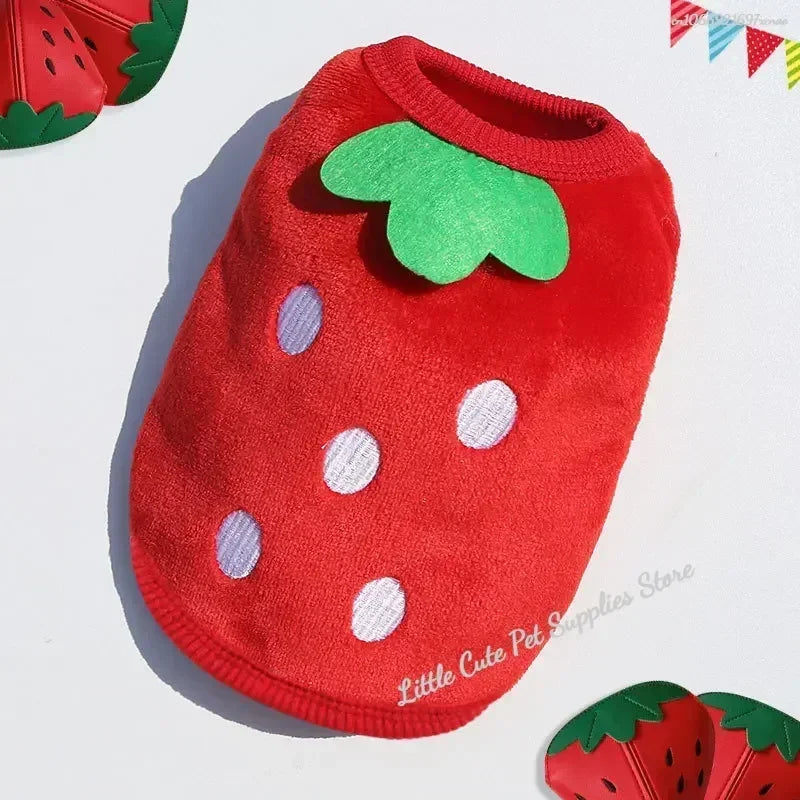 Warm Flannel Dog Vest Winter Jacket for Small Dogs And Cats Puppy Puffer Sweater Soft Pet Clothing X-Small Dog Accessories Supplies