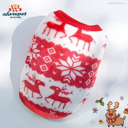 Warm Flannel Dog Vest Winter Jacket for Small Dogs And Cats
