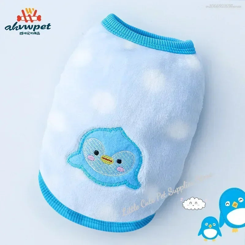 Warm Flannel Dog Vest Winter Jacket for Small Dogs And Cats Puppy Puffer Sweater Soft Pet Clothing X-Small Dog Accessories Supplies