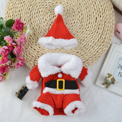 Cute Dog Santa Claus Outfit Christmas Costume for Small Dogs Cats