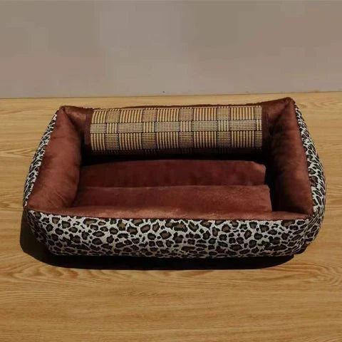 Winter Warm Pet's Kennels Washable Dog Net Bed House Four Seasons Medium Small Dog Sofa Bed Cushion Pet Supplies