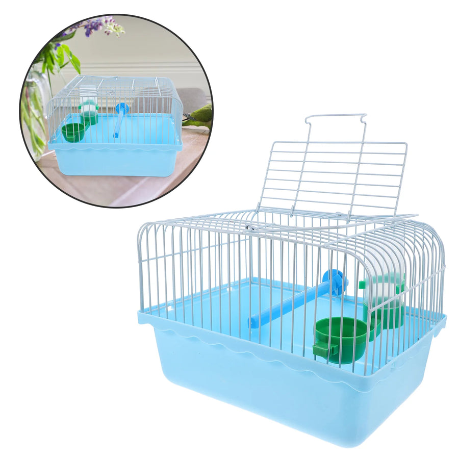 Portable Birdcage Travel Carrier for Parrots
