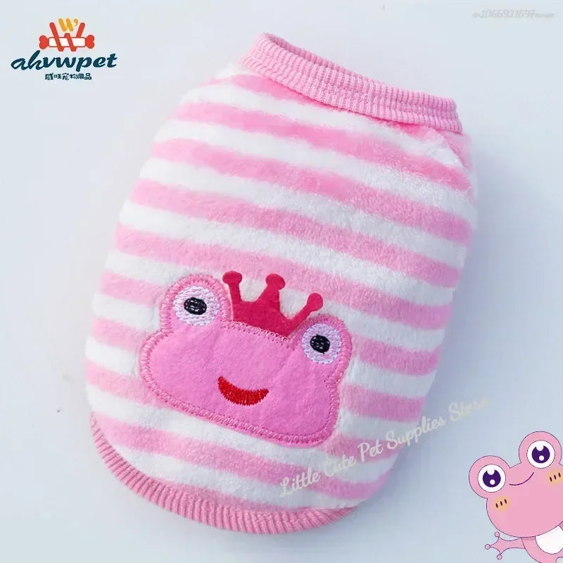 Warm Flannel Dog Vest Winter Jacket for Small Dogs And Cats Puppy Puffer Sweater Soft Pet Clothing X-Small Dog Accessories Supplies