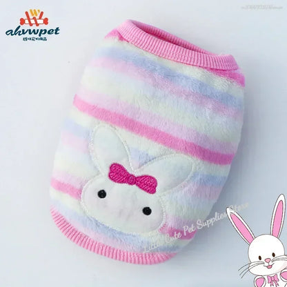 Warm Flannel Dog Vest Winter Jacket for Small Dogs And Cats