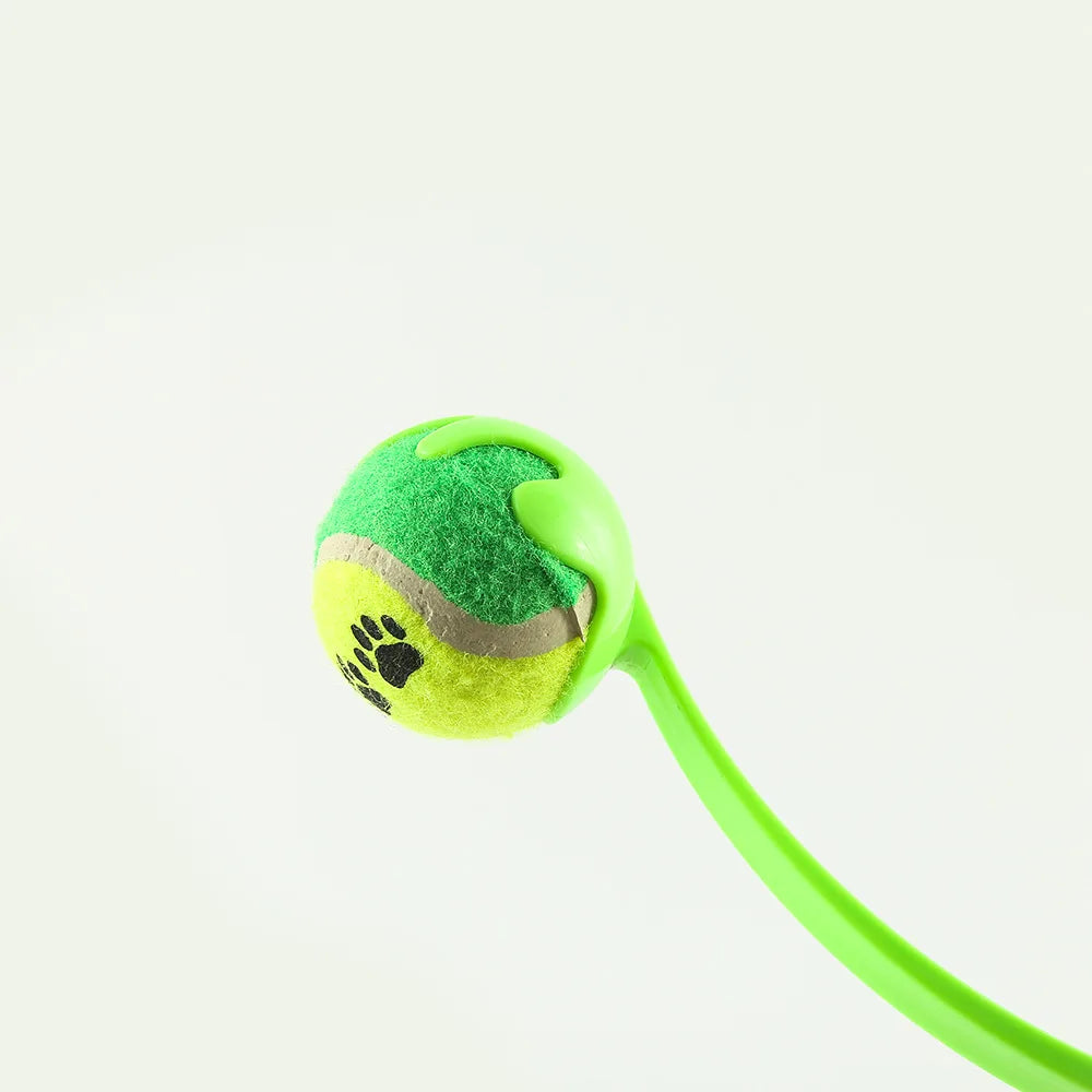 Interactive Dog Tennis Training Ball Thrower Outdoor Toy for Dogs Plastic Material Durable Ball Launcher for Pet Exercise