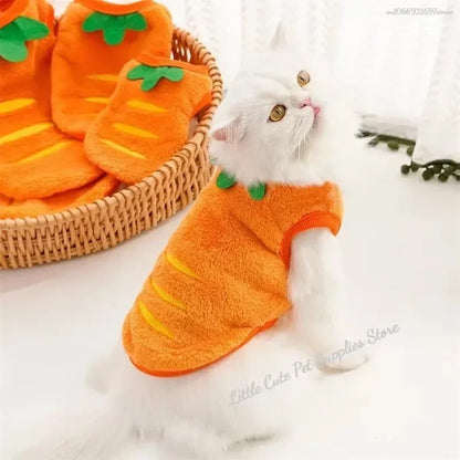 Warm Flannel Dog Vest Winter Jacket for Small Dogs And Cats