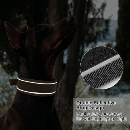 Military Tactical Pet Training Collars With Handle Strong For Medium Large Dogs