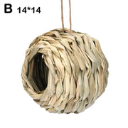 Handwoven Straw Bird Nest for Parrots | Outdoor Garden Hanging