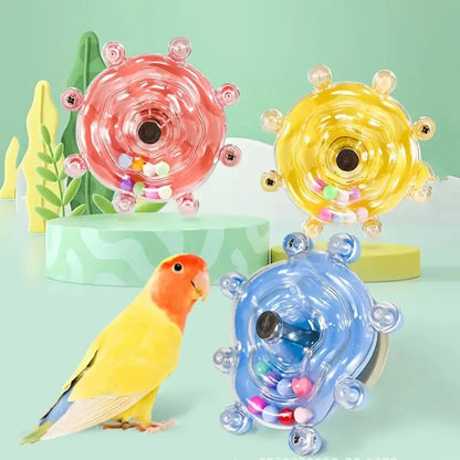 Interactive Parrot Toy Treat cage dispenser