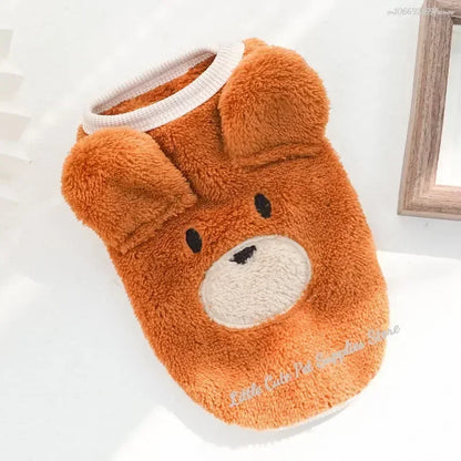 Warm Flannel Dog Vest Winter Jacket for Small Dogs And Cats