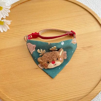 Matching Christmas Dog Scarf & Tree Skirt Set -
