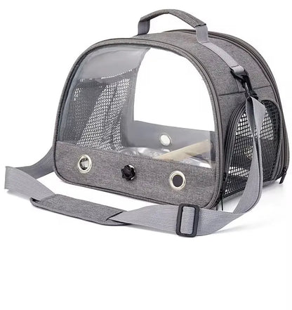 Multi-functional Portable Transport Bird Cage With Stainless Steel Tray for Small Pet