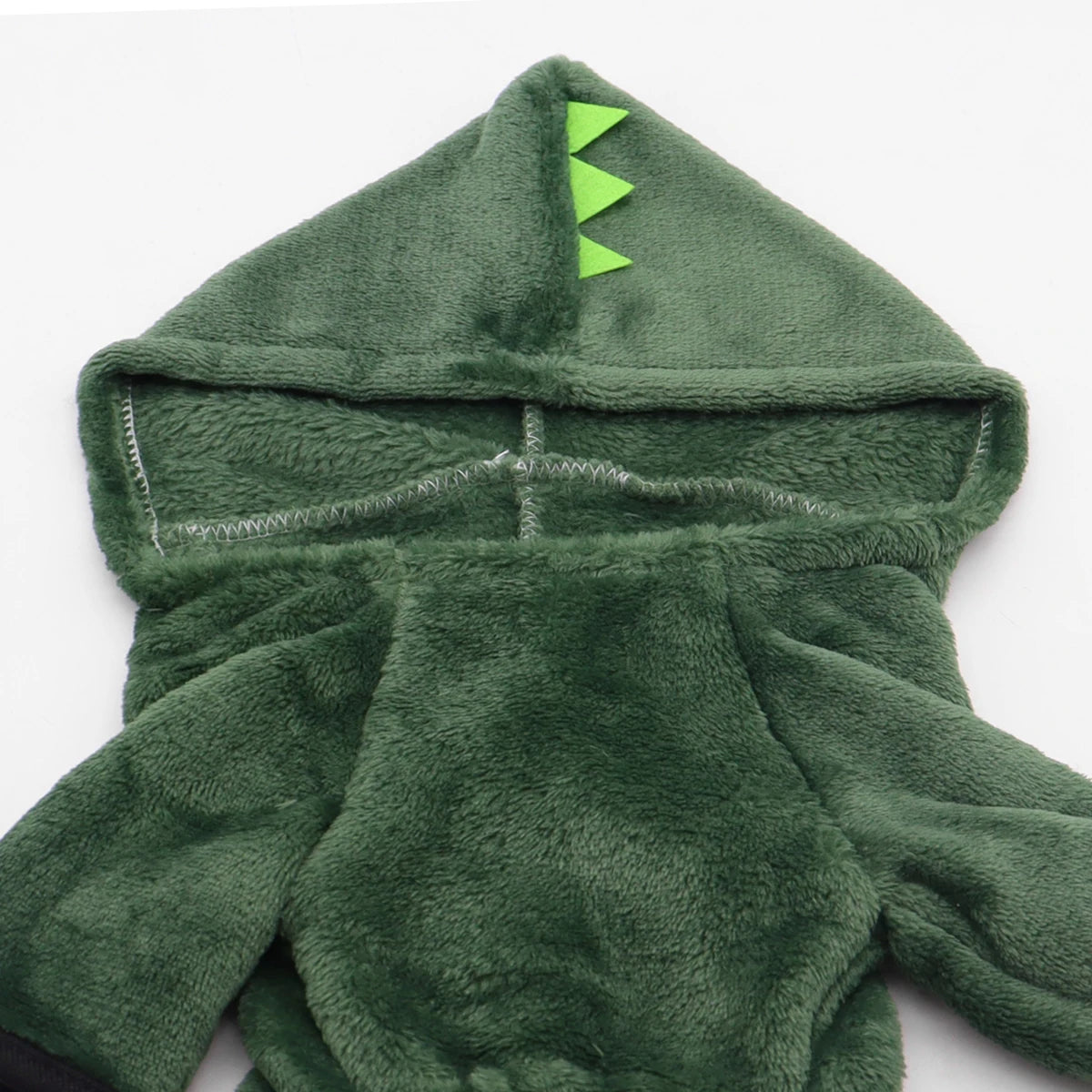 Halloween Dinosaur Cosplay Costume for Small Dogs & Cats - Warm Fleece Hoodie Sweater Pet Clothes Winter Pet Coat
