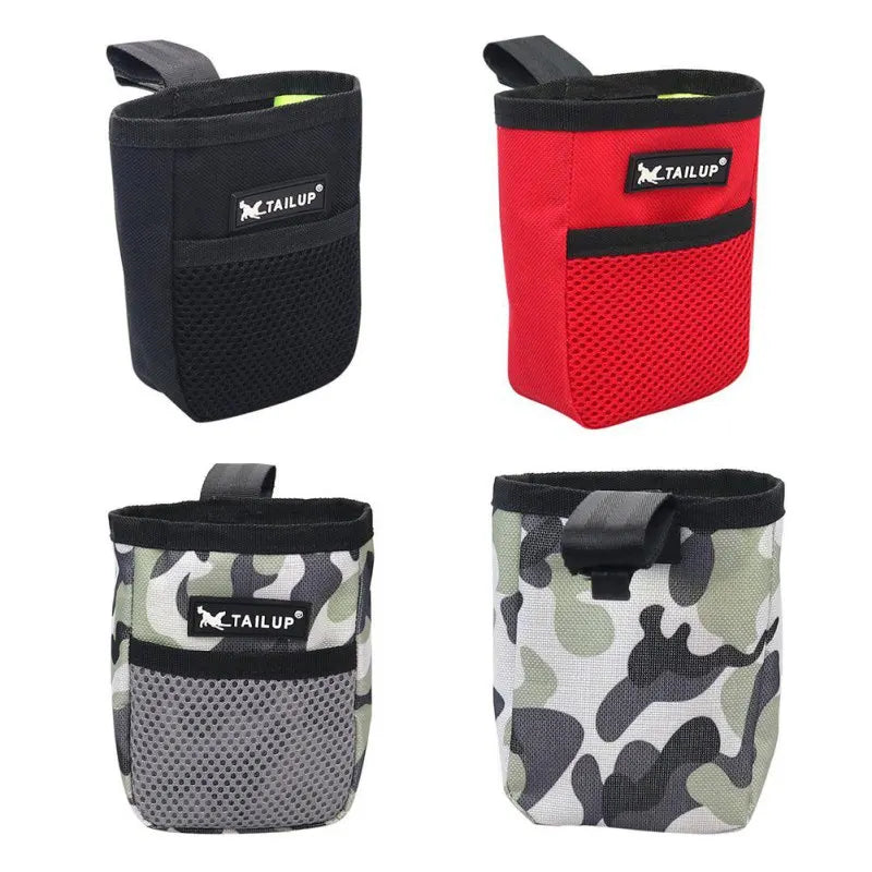 Dog Training Treat Pouch-Oxford Cloth Waist Bag for Puppy Snacks Obedience & Agility Feeding Pocket Reward Bag with Nylon Liner