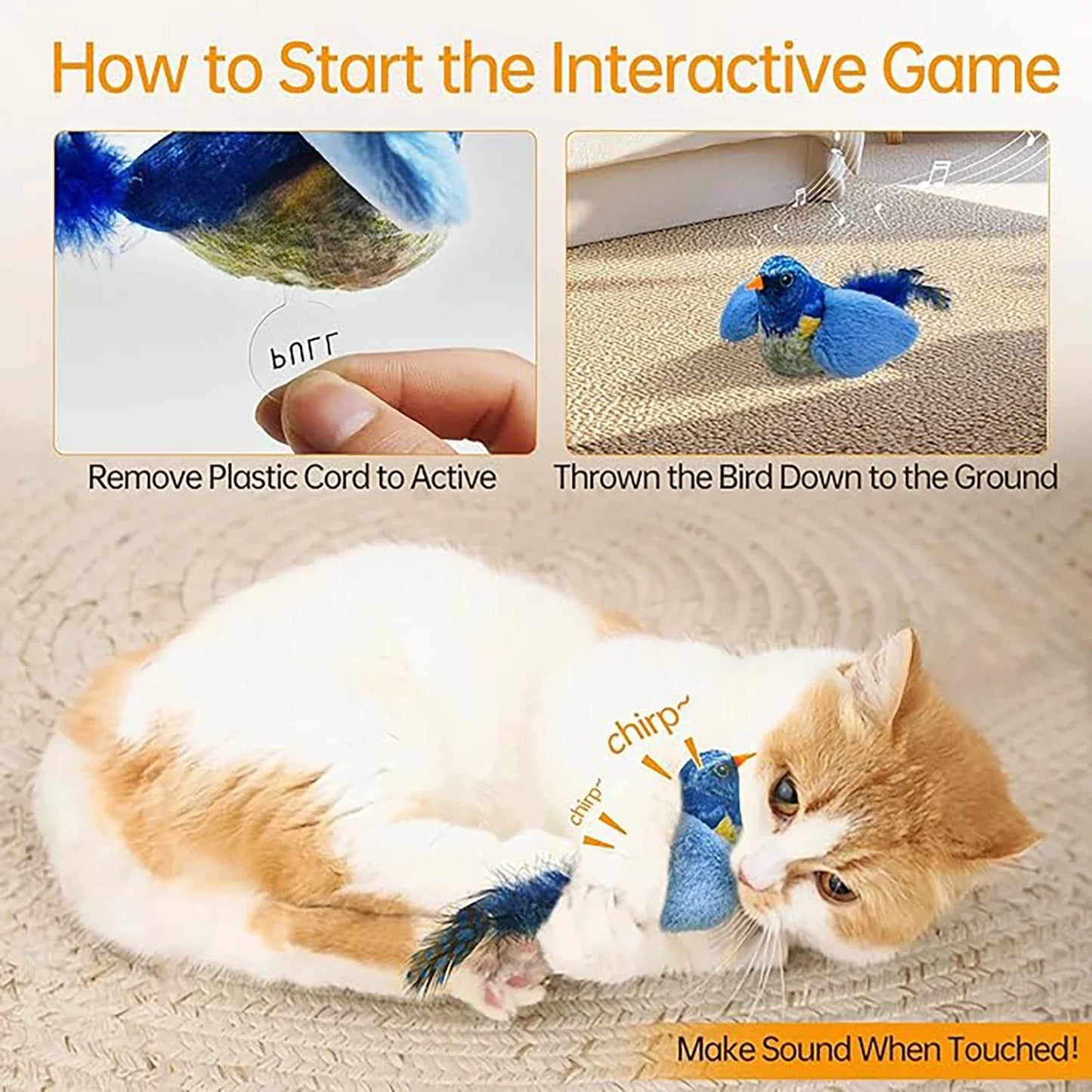 Indoor Interactive Birds Toy for Cat