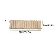 Hamster Habitat Climbing Wooden Bridge Cage Fence for Small Animals